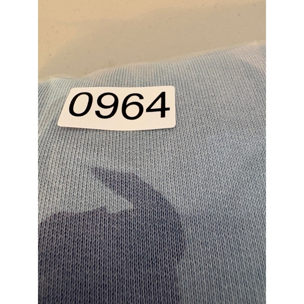 VTG Authentic Pigment Goofy Embroidered Hoodie Blue Pigment Dyed Ringspun Cotton - Picture 9 of 9